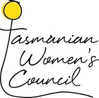 A yellow flower with the words Tasmanian Women's Council